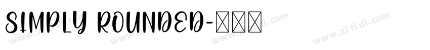 SIMPLY ROUNDED字体转换